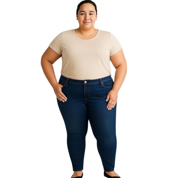 Lane Bryant Jeans Denim Skinny Genius Fit Pants Women's WOMAN'S Plus Size 28 - Picture 1 of 12